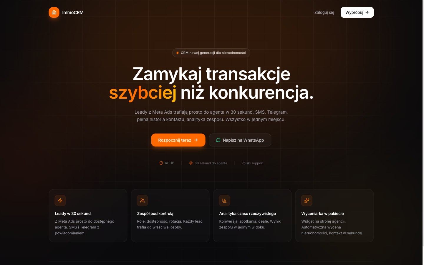 ImmoCRM — SaaS · Real-estate CRM